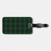 Bagagelabel voor Black & Green Graham Tartan (Achterkant horizontaal)