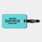 Bagagelabel voor bouwwagens (Achterkant horizontaal)