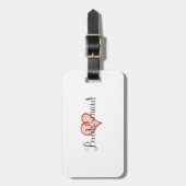 bagagelabel voor Bridesmaid (Voorkant verticaal)