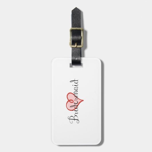 bagagelabel voor Bridesmaid (Voorkant verticaal)