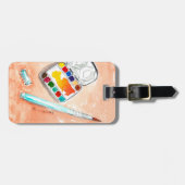 bagagelabel voor de kunstenaar onderweg (Voorkant horizontaal)