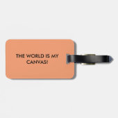 bagagelabel voor de kunstenaar onderweg (Achterkant horizontaal)