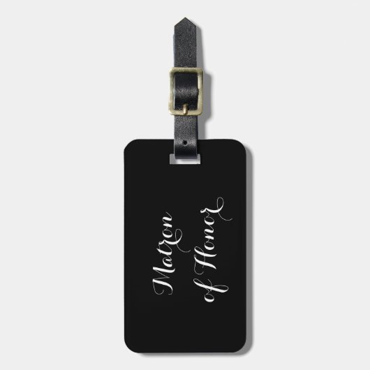 Bagagelabel voor de Matron of Honor (Voorkant verticaal)