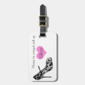  Bagagelabel voor de Schoelbedekking (Voorkant verticaal)