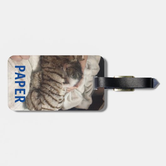 Bagagelabel voor de Top en de Freddie (Achterkant horizontaal)