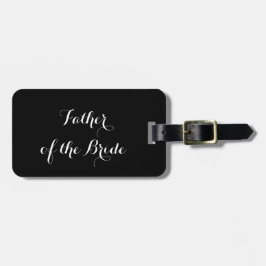 Bagagelabel voor de vader van de Bride