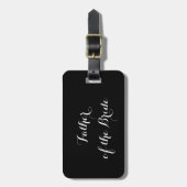 Bagagelabel voor de vader van de Bride (Voorkant verticaal)