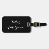 Bagagelabel voor de vader van de Groom (Voorkant horizontaal)