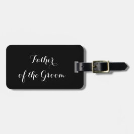 Bagagelabel voor de vader van de Groom