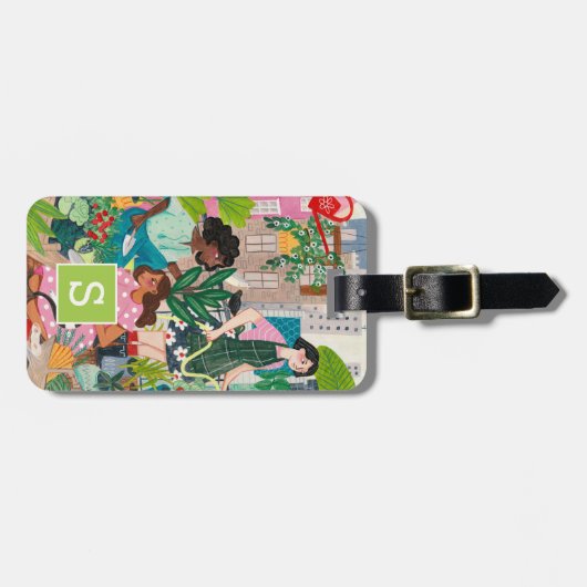 Bagagelabel voor de verlening van bouwkorrelige il (Voorkant horizontaal)