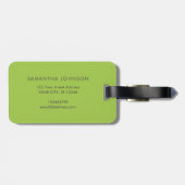 Bagagelabel voor de verlening van bouwkorrelige il (Achterkant horizontaal)