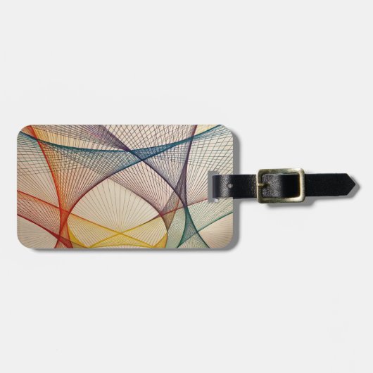 Bagagelabel voor geometrische kunst (Voorkant horizontaal)