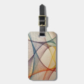 Bagagelabel voor geometrische kunst (Voorkant verticaal)