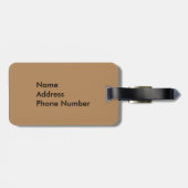 Bagagelabel voor gepersonaliseerde boomgaarden (Achterkant horizontaal)