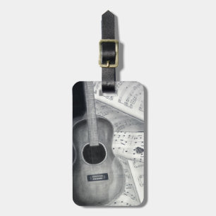 Bagagelabel voor gitaar & vel muziek