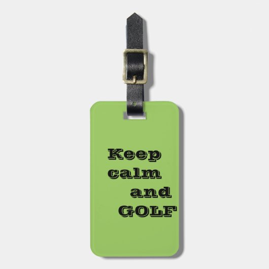 bagagelabel voor Golfers (Voorkant verticaal)