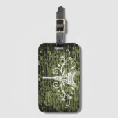 Bagagelabel voor groene Eiffeltoren (Voorkant (verticaal))