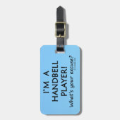 Bagagelabel voor handbelspeler (Voorkant verticaal)