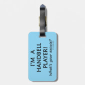 Bagagelabel voor handbelspeler (Achterkant verticaal)