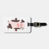 Bagagelabel voor het glimlachen van Cartoon (Voorkant horizontaal)