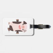 Bagagelabel voor het glimlachen van Cartoon (Achterkant horizontaal)