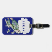 Bagagelabel voor het leven van katten en Zeeen (Voorkant horizontaal)