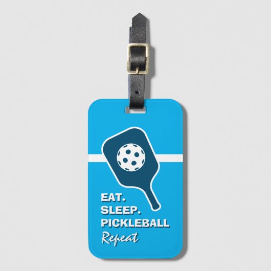 Bagagelabel voor het reizen met Pickleball naar ko (Voorkant (verticaal))