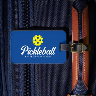 Bagagelabel voor het reizen naar de Pickleball-min