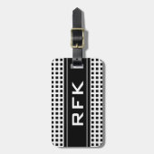 Bagagelabel voor het reizen naar een muurmonogram  (Voorkant verticaal)