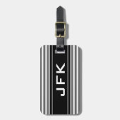 Bagagelabel voor het reizen van muurmonogram met s (Voorkant verticaal)