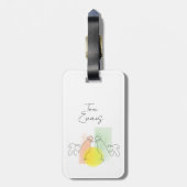 Bagagelabel voor het trekken van kippenlijn (Achterkant verticaal)