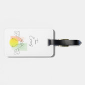 Bagagelabel voor het trekken van kippenlijn (Achterkant horizontaal)