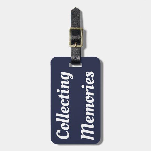 Bagagelabel voor het verzamelen van herinneringen (Voorkant verticaal)