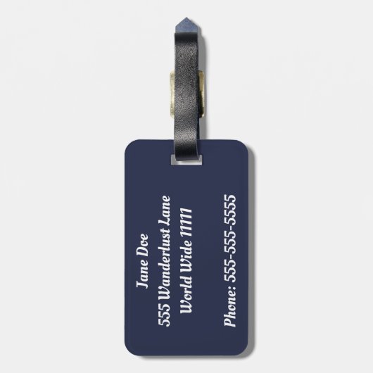 Bagagelabel voor het verzamelen van herinneringen (Achterkant verticaal)