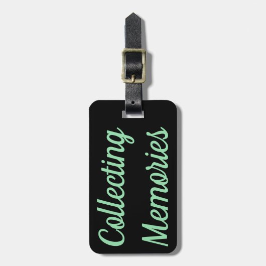 Bagagelabel voor het verzamelen van herinneringen (Voorkant verticaal)