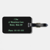 Bagagelabel voor het verzamelen van herinneringen (Achterkant horizontaal)