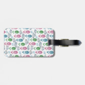 Bagagelabel voor hot-luchtballon omhoog en weg (Achterkant horizontaal)