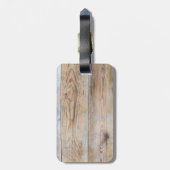 Bagagelabel voor houtontwerp (Achterkant verticaal)