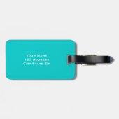 Bagagelabel voor huwelijksreis op maat voor bruid (Achterkant horizontaal)