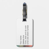 Bagagelabel voor instapkaarten (Achterkant verticaal)