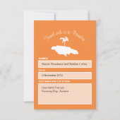 Bagagelabel voor Jamaica Kaart (Achterkant)