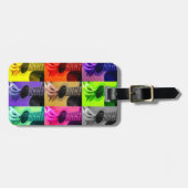 Bagagelabel voor kleurenblinde gitaar (Voorkant horizontaal)