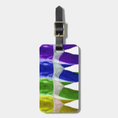 Bagagelabel voor kleurrijke onderkleding (Voorkant verticaal)