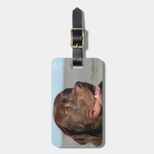 Bagagelabel voor labrador Retriever (Voorkant verticaal)