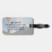 bagagelabel voor luchtballon (Achterkant horizontaal)