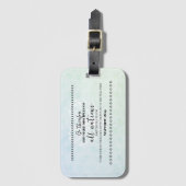 Bagagelabel voor missionarisreligie (Voorkant (verticaal))