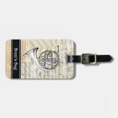  Bagagelabel voor muziek in de Hoorn van de Hoorn (Voorkant horizontaal)