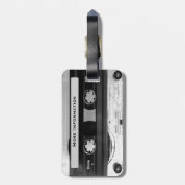 Bagagelabel voor onderscheidend audiocassetteeffec (Achterkant verticaal)