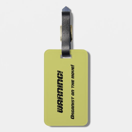 Bagagelabel voor organisatoren (Achterkant verticaal)