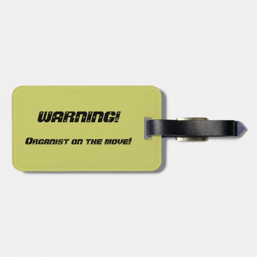 Bagagelabel voor organisatoren (Achterkant horizontaal)